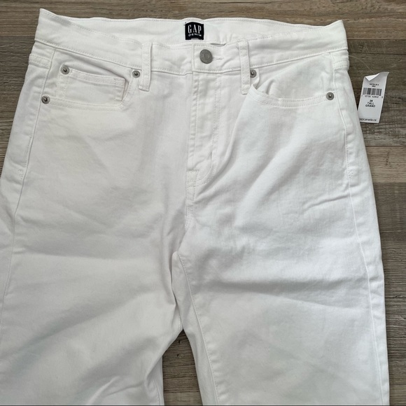 Gap Mid Rise True Skinny Tall Ankle Jeans in Optic White - Picture 5 of 10